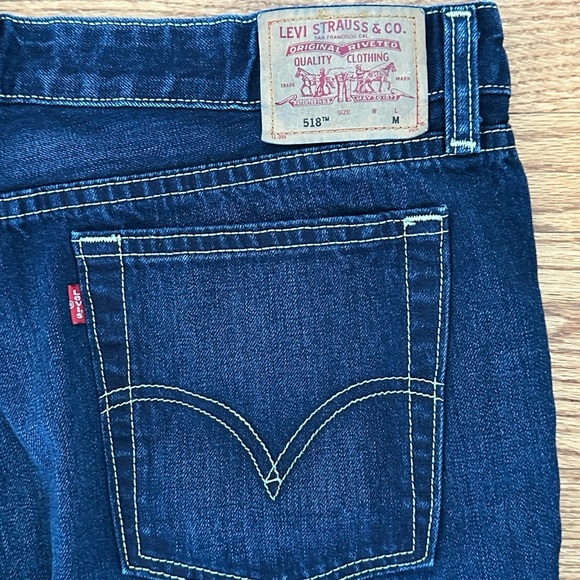 Levi's 518 Women's Straight Leg Jeans in Deep Blue - Picture 5 of 7